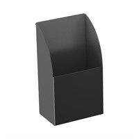 Uniform Pencil Holder 07 - B80×D50×H140 mm, skenmonterad, svart